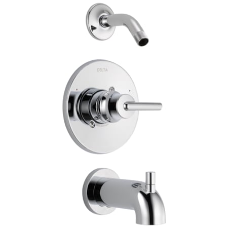 Delta Trinsic Monitor 14 Series Tub & Shower Trim - Less Head Chrome T14459-LHD